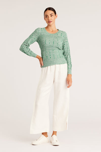 Green clearance cropped jumper