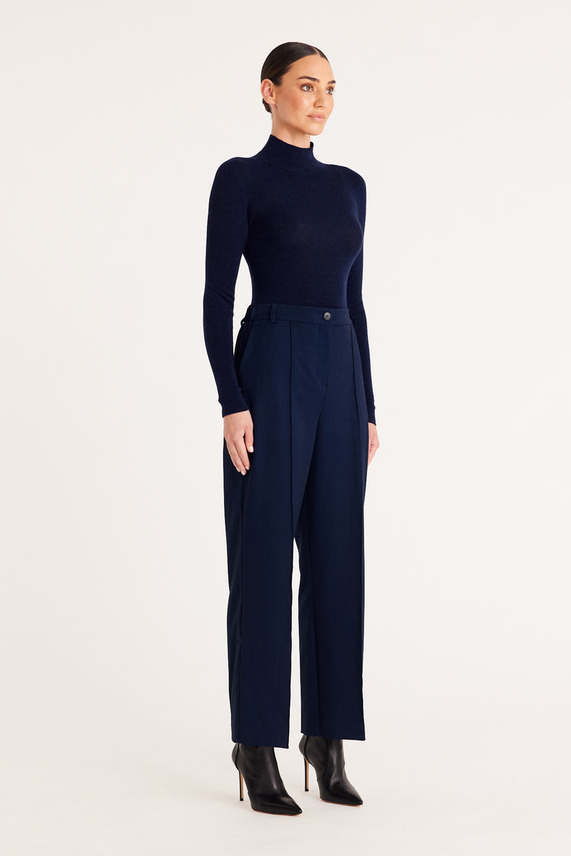 Tate Wide Leg Pant - Navy – Cable Melbourne