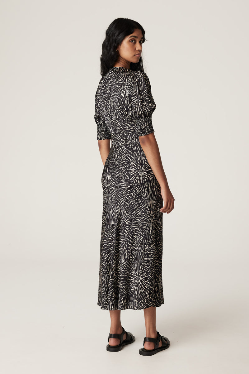 Madie Midi Dress - Kaleidascope Print – Cable Melbourne