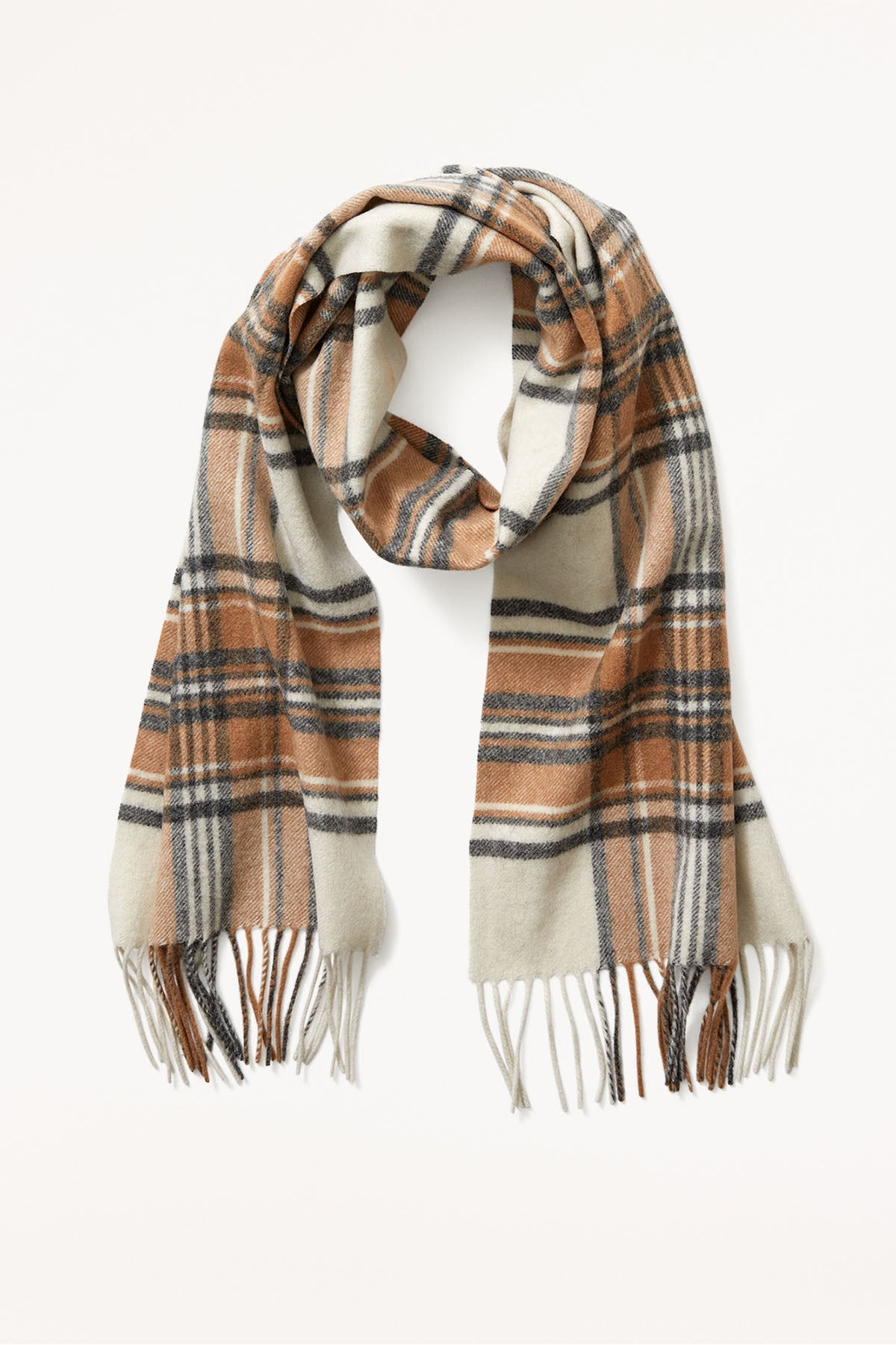 Camel check hot sale scarf