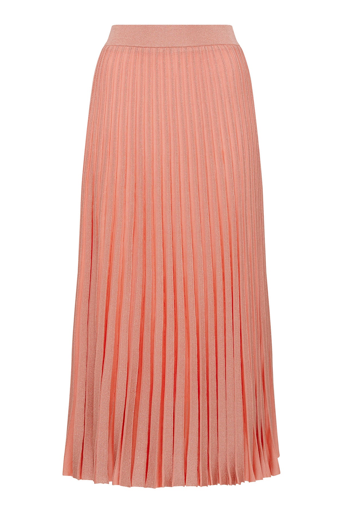 Pleat Lurex Skirt - Peach – Cable Melbourne